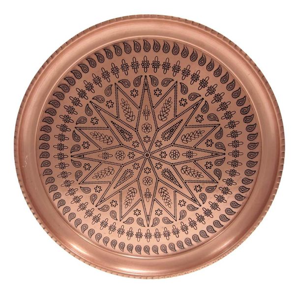 سینی مسی زنجان کد 1901 قطر 26 سانتی متر سینی مسی زنجان کد 1901 قطر 26 سانتی متر