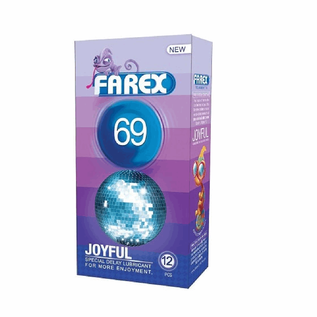 کاندوم فارکس مدل Joyful 69 بسته 12 عددی