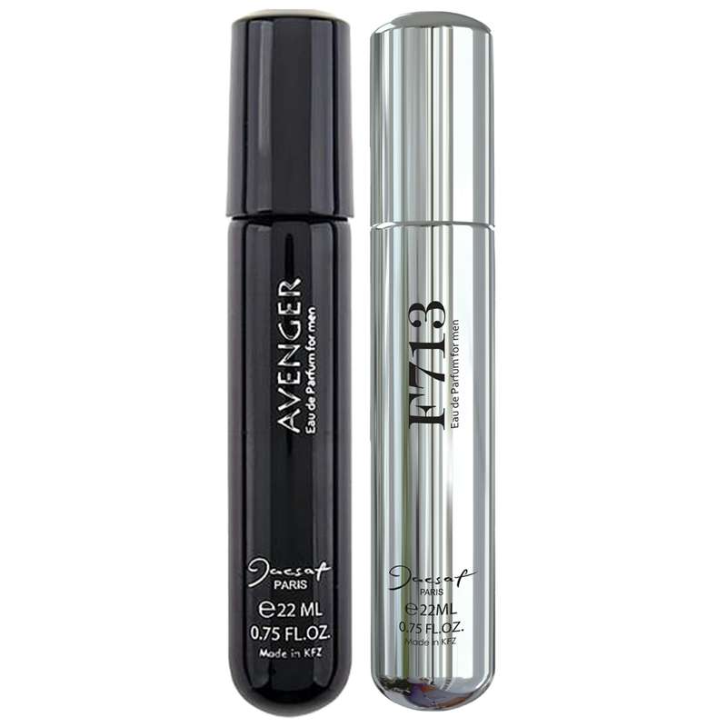 عطر جیبی مردانه ژک ساف مدل Avenger حجم 22 میلی لیتر به همراه عطر جیبی مردانه مدل F713 حجم 22 میلی لیتر