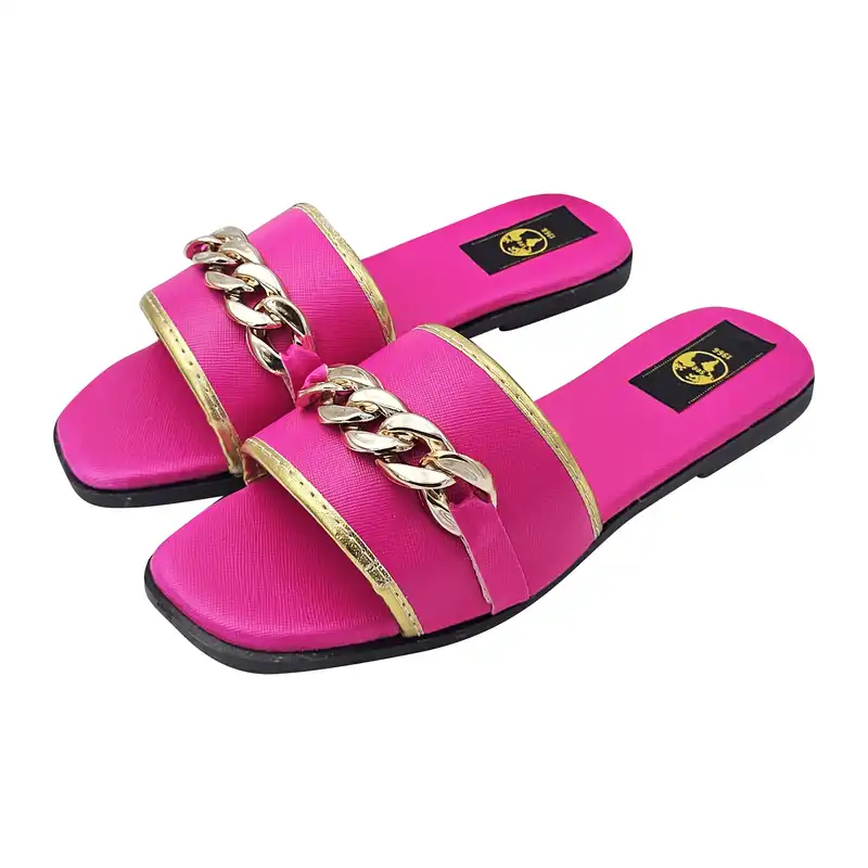 صندل زنانه سیی مدل  زنجیری کد 2104.2