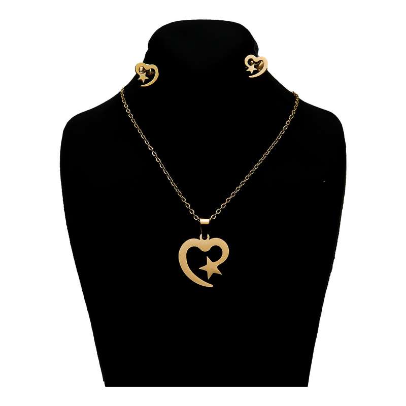 نیم ست زنانه طرح قلب