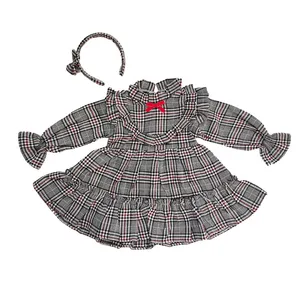 ست پیراهن و تل مو دخترانه مدل 10217