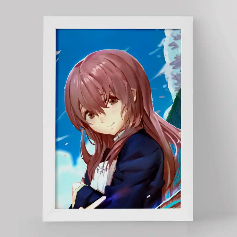 تابلو خندالو مدل شوکو نیشیمیا انیمه سایلنت ویس کد 15827