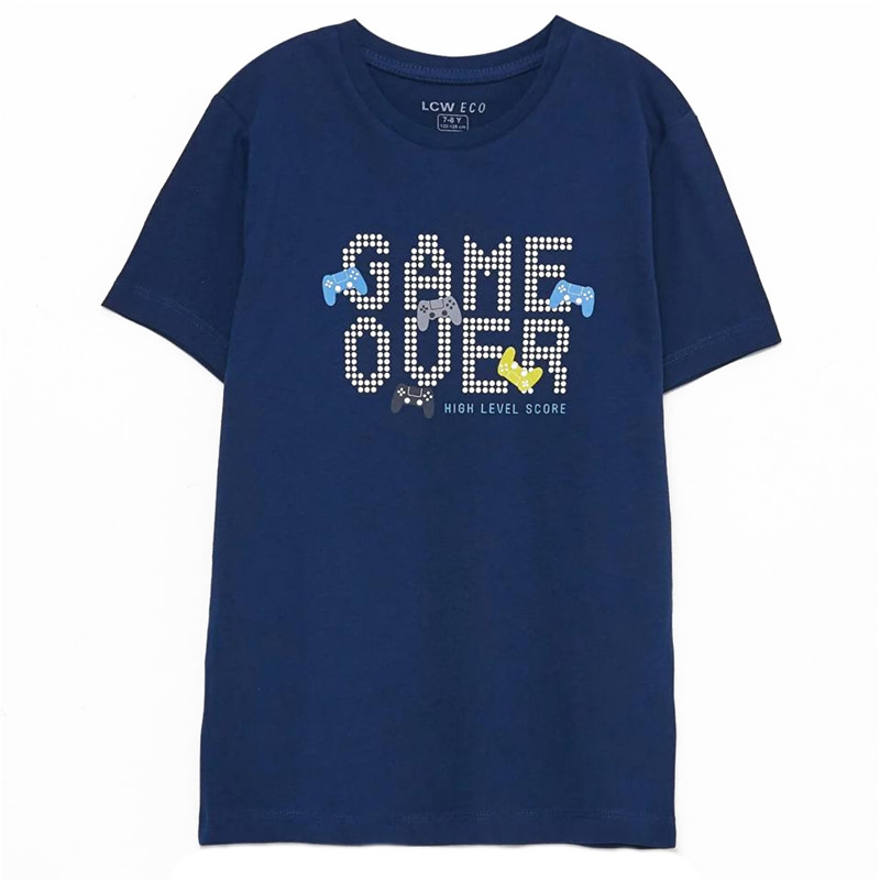 تی شرت آستین کوتاه پسرانه ال سی وایکیکی مدل game over