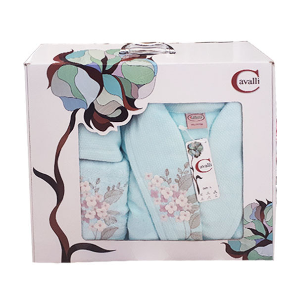 سرویس حوله پالتویی 4 تکه کاوالی مدل GOLDAR 2020