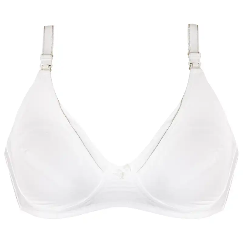 سوتین شیردهی مدل بدون فنر کد 3810 رنگ سفید