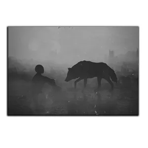 تابلو شاسی بکلیت طرح گرگ تنها مدل SH-S5484