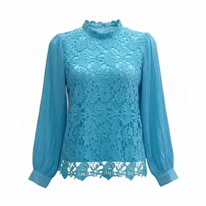 بلوز آستین بلند یقه برگردان زنانه مدل 145