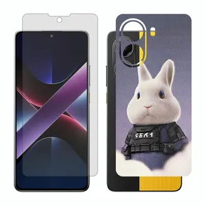 Glass Together model transparent screen protector suitable for Xiaomi Poco X7 Pro mobile phone with back cover sticker