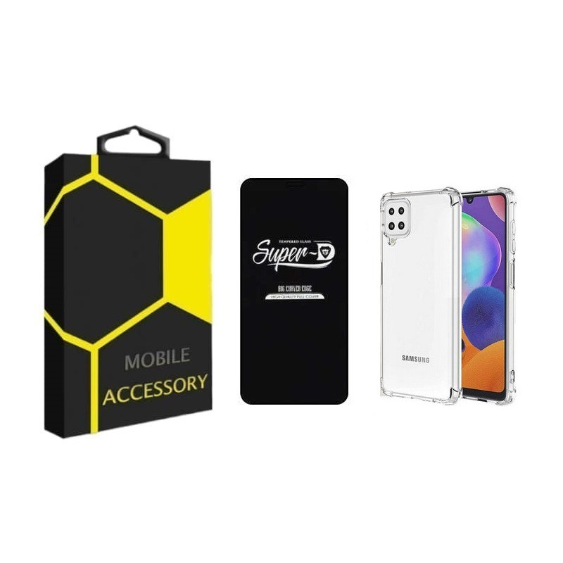 کاور مدل Kapsooli مناسب برای گوشی موبایل سامسونگ Galaxy A22 4G به همراه محافظ صفحه نمایش 