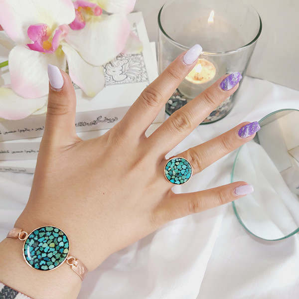 نیم ست زنانه مدل فیروزه کوب کد JW392