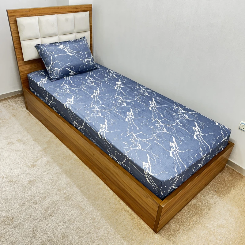 سرویس ملحفه ناتوسا مدل گرانیت کد 90 یک نفره دو تکه