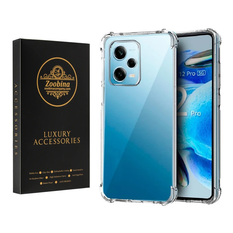   کاور زوبینا مدل Clear مناسب برای گوشی موبایل شیائومی Redmi Note 12 Pro 5G