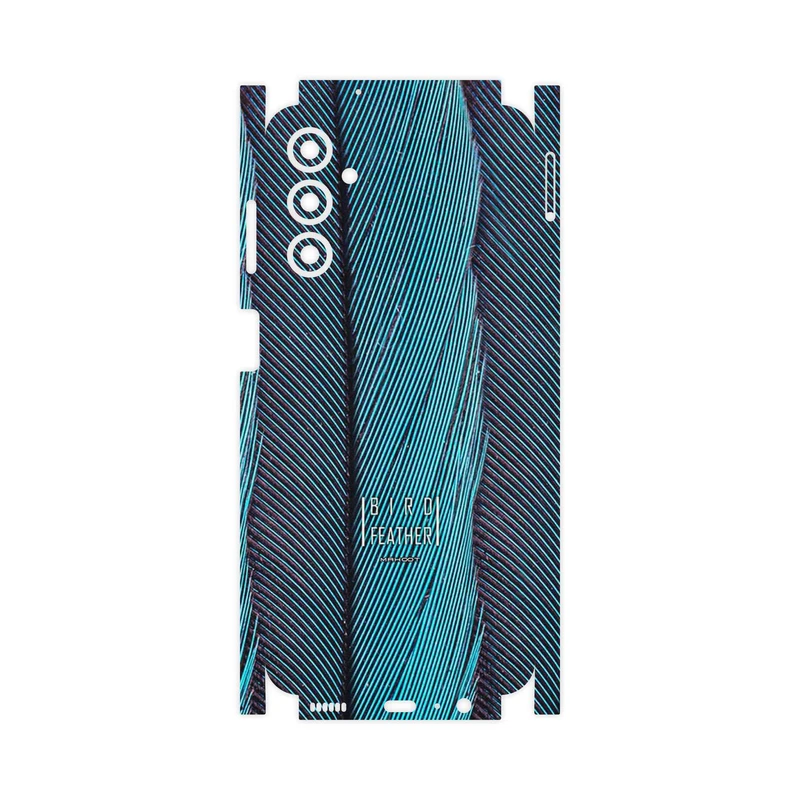 برچسب پوششی ماهوت مدل Turquoise feathers-FullSkin مناسب برای گوشی موبایل سامسونگ Galaxy M14
