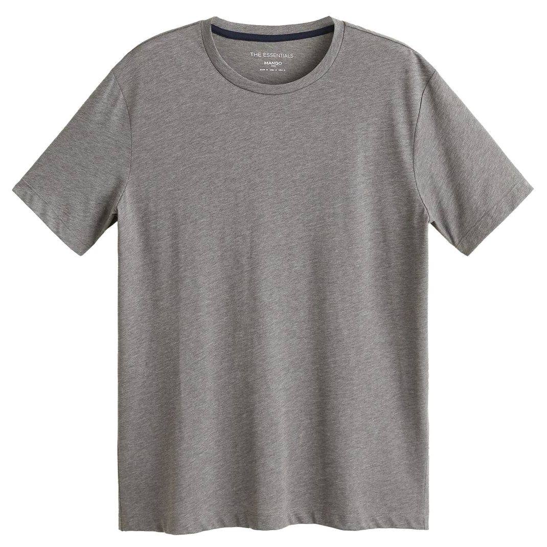 تی شرت آستین کوتاه مردانه مانگو مدل GR455CHE -  - 1