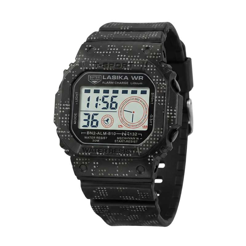 ساعت مچی دیجیتال لاسیکا مدل اسپرت تک زمانه کرنوگراف بند پیو کد L6 ساعت مچی دیجیتال لاسیکا مدل اسپرت تک زمانه کرنوگراف بند پیو کد L6
