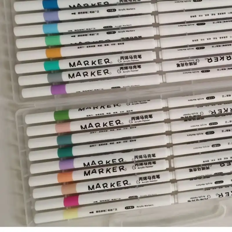 ماژیک پارچه مدل اکریلیک بسته 36 عددی