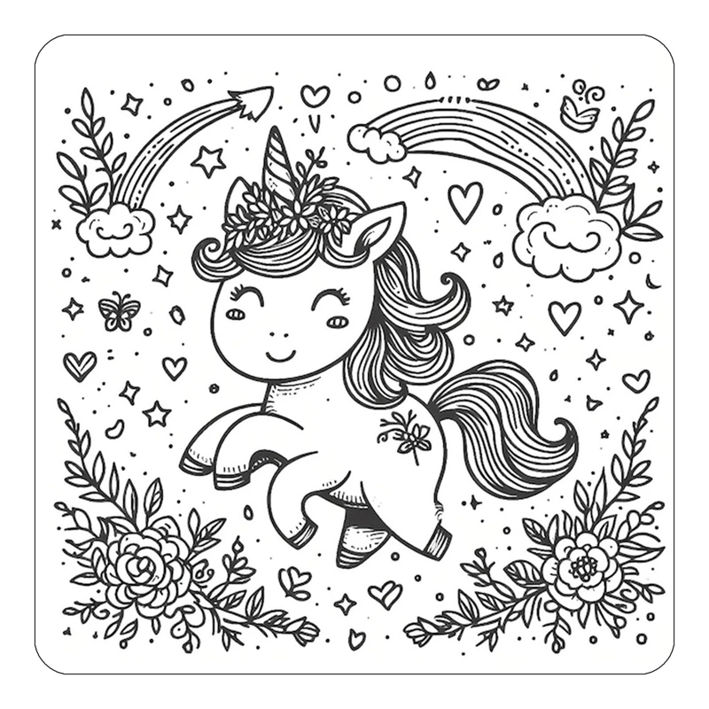 مگنت کاکتی طرح اسب تک شاخ و یونیکورن مدل mp31395