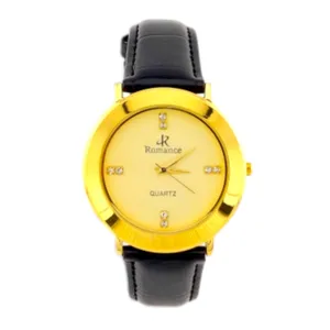 ساعت مچی عقربه‌ای مردانه مدل موتور ژاپن بند چرمی ضدآب RC01