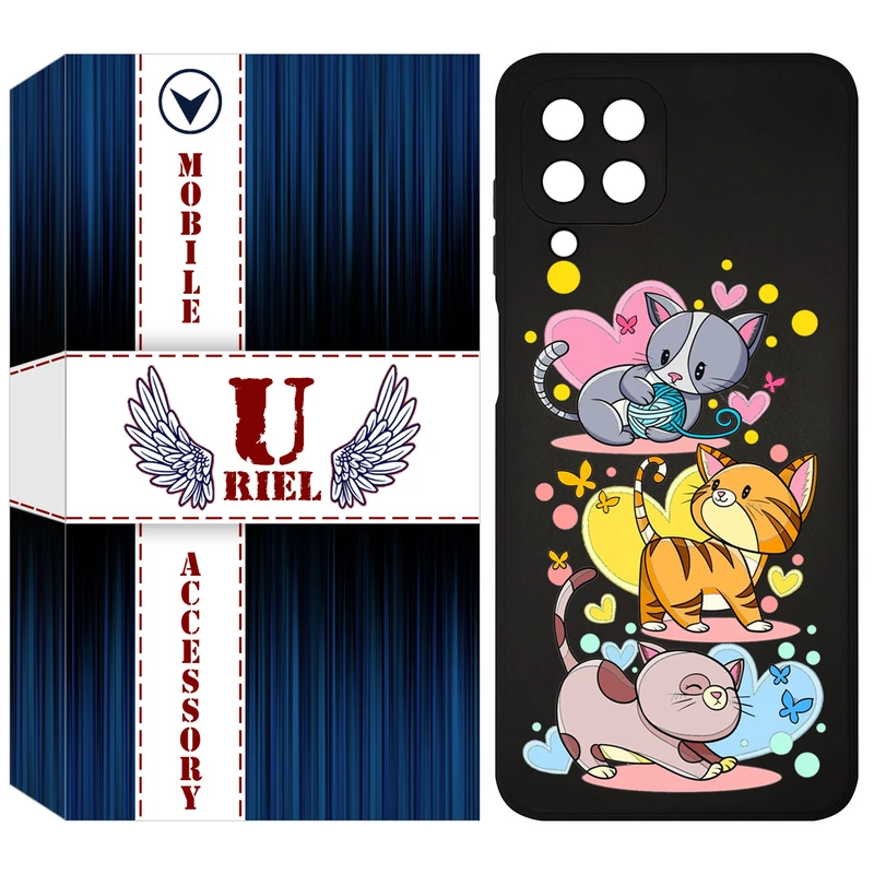 کاور یوریل مدل KSH کد 6 طرح گربه مناسب برای گوشی موبایل سامسونگ Galaxy M33