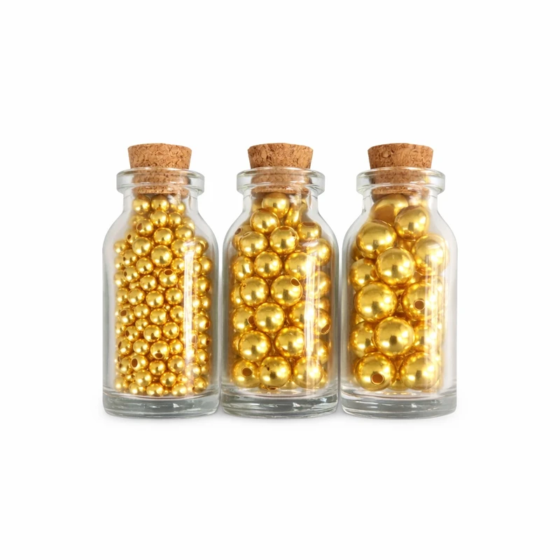 مهره دستبند مدل مروارید کد MOPE3TA بسته 385 عددی