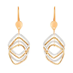 گوشواره طلای 18 عیار سیم و گوهر مدل GLE158