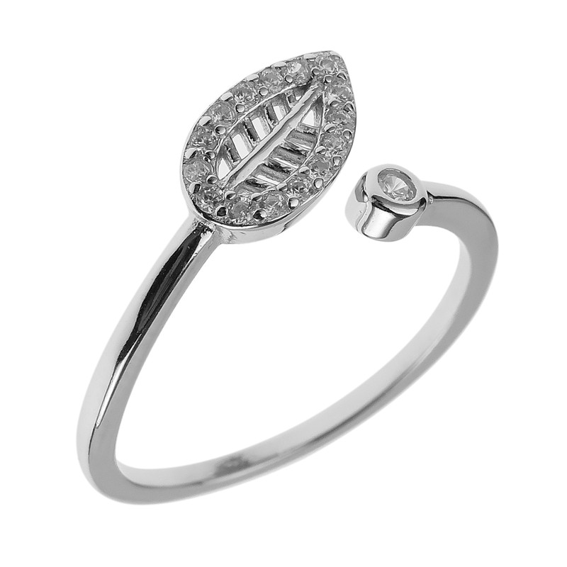 انگشتر نقره زنانه مدل برگ درخت کد 698332 انگشتر نقره زنانه مدل برگ درخت کد 698332