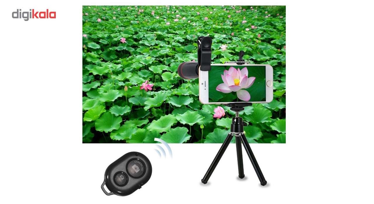 پک لنزهای کلیپسی،سه پایه دوربین و شاتر بلوتوث آس اسپشیال مدل T10 main 1 3