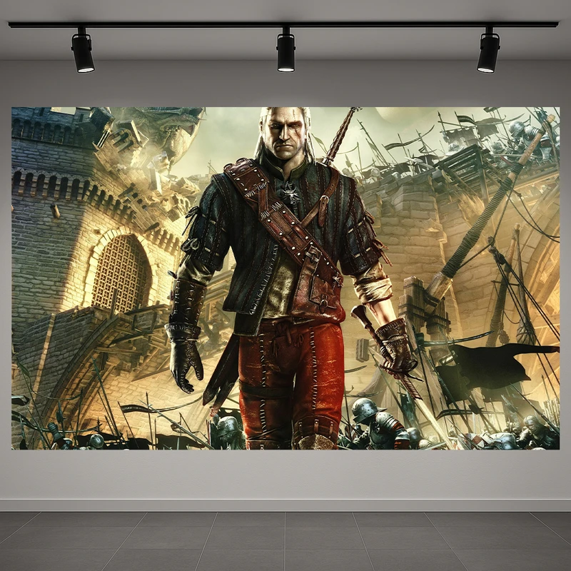 تابلو بوم طرح مخمل the witcher مدل گیم کد AR3061776