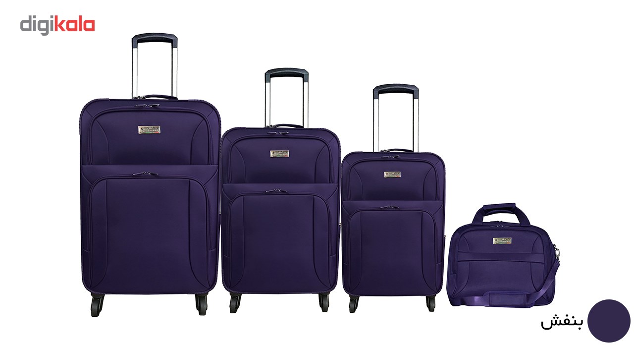 مجموعه سه عددی چمدان الکسا مدل ALX2068 همراه با ساک دستی