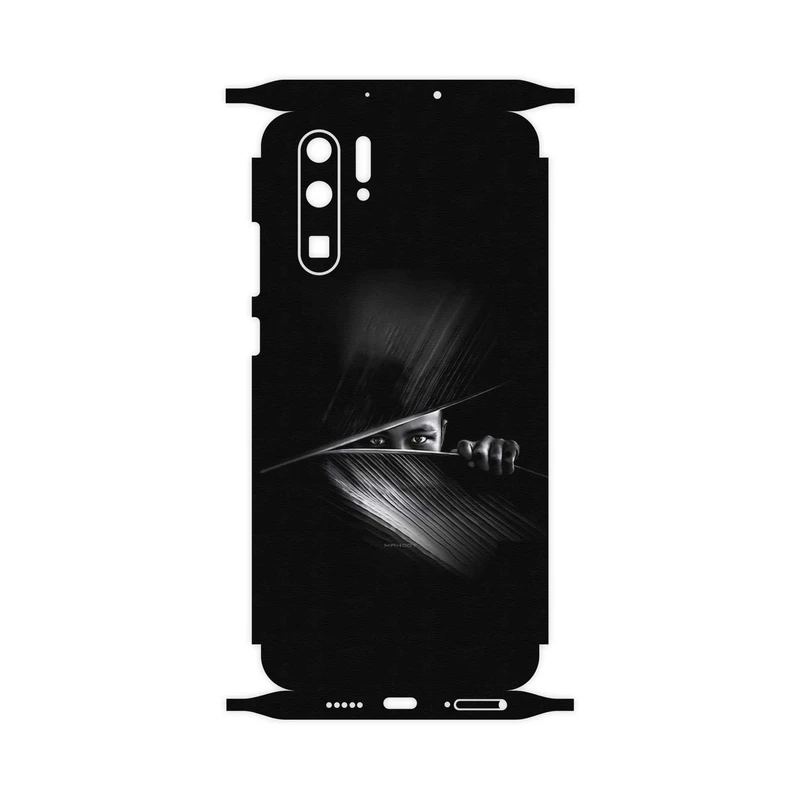 برچسب پوششی ماهوت مدل Black Portrait-FullSkin مناسب برای گوشی موبایل هوآوی P30 Pro