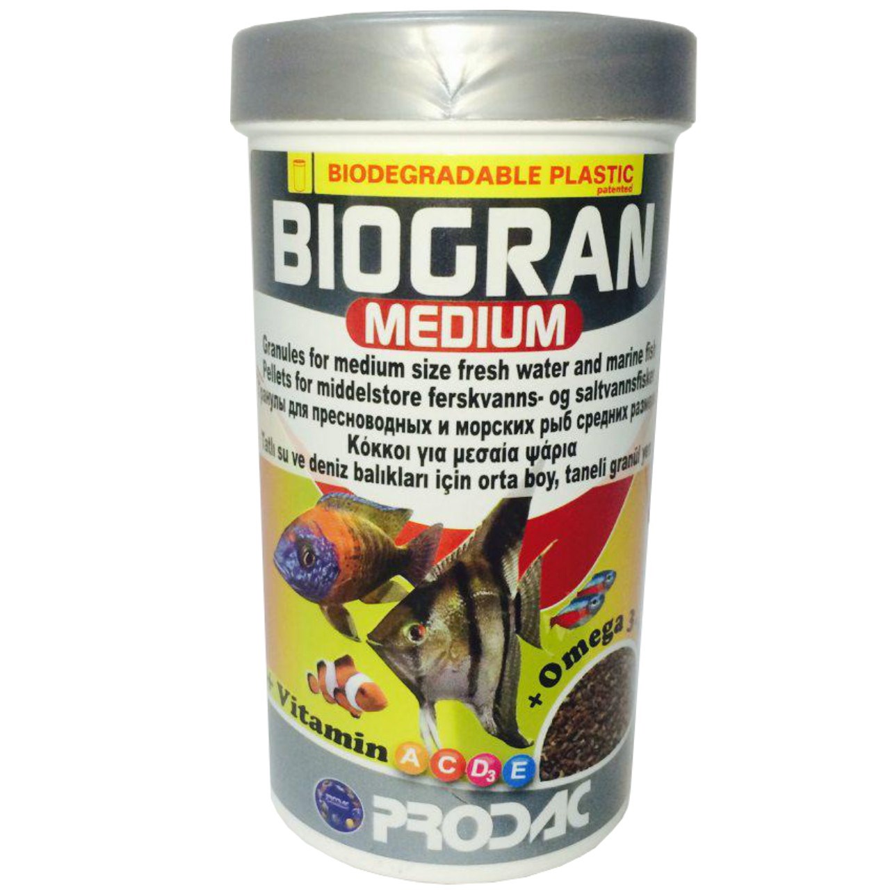 غذای ماهی پروداک مدل Biogran Medium وزن 100 گرم