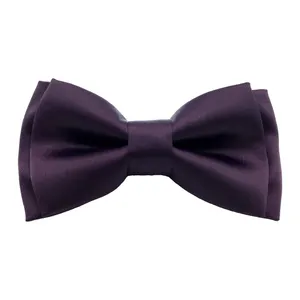 پاپیون ساتن ساده هکس ایران مدل PS-DARK PRPL