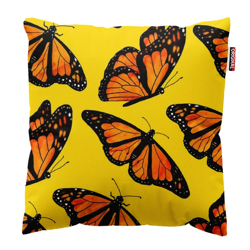  کوسن پاد آفرین طرح پروانه کد 2948 سایز 30*30 سانتی متر