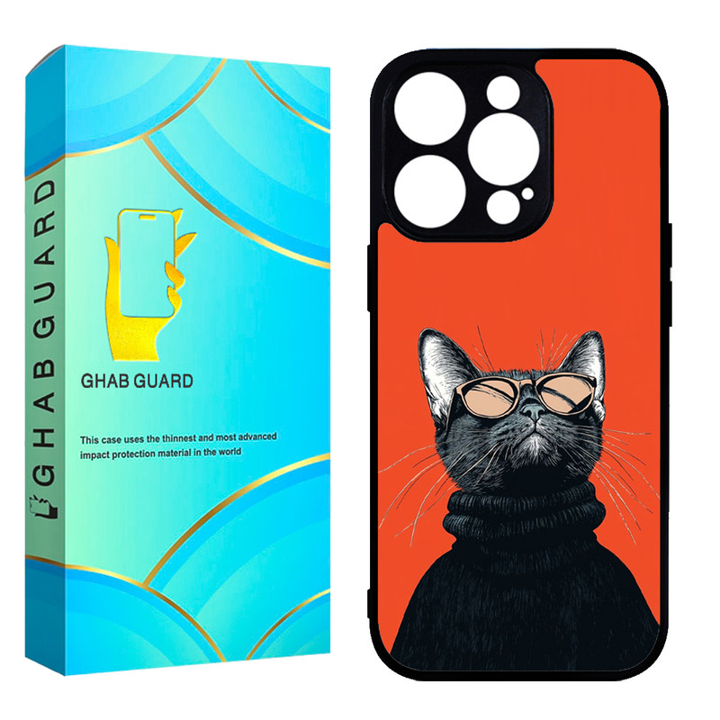 کاور قاب گارد طرح گربه مدل GCHP15P مناسب برای گوشی موبایل اپل iPhone 15 Pro