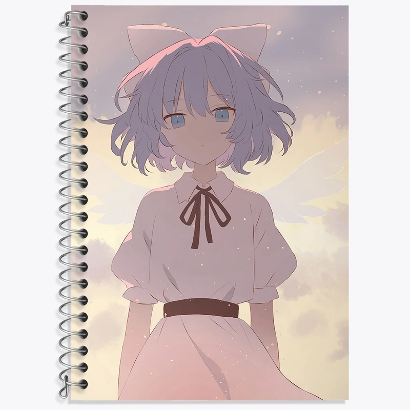 دفتر زبان 50 برگ خندالو مدل دو خط طرح بازی توهو (Touhou) کد 35759