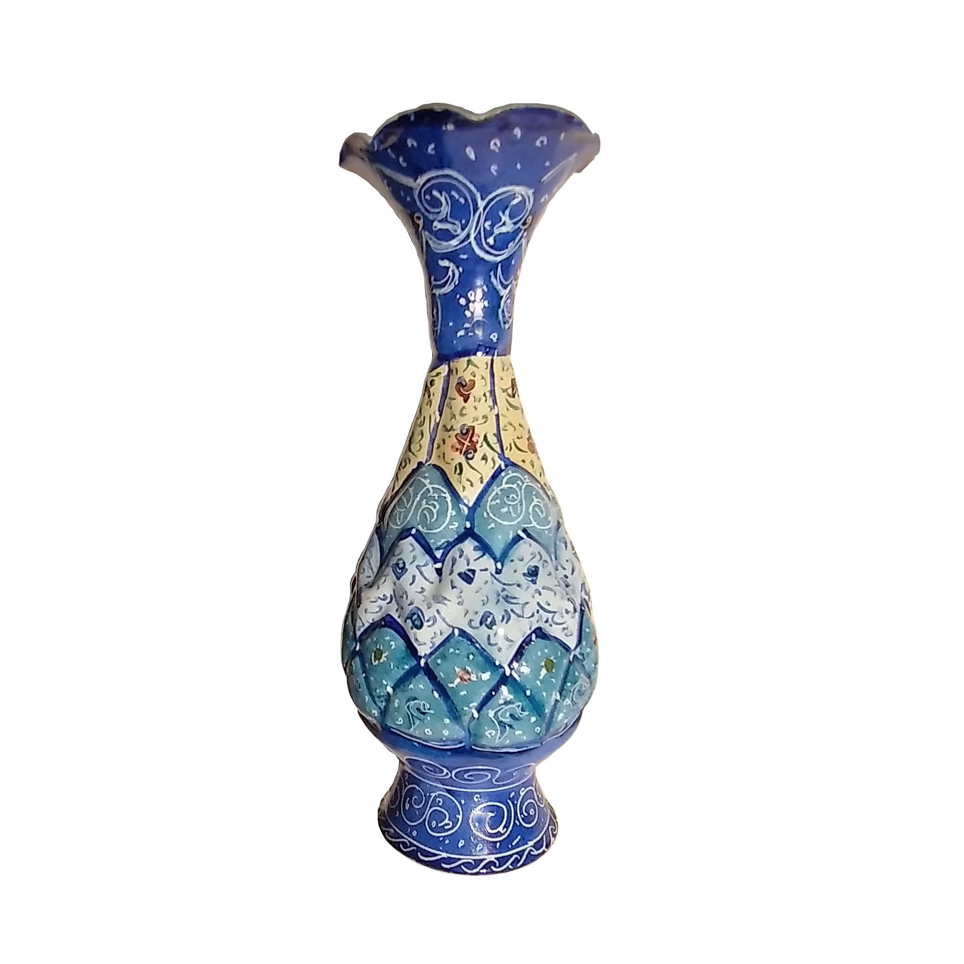 گلدان میناکاری مدل گل کد A 2 16