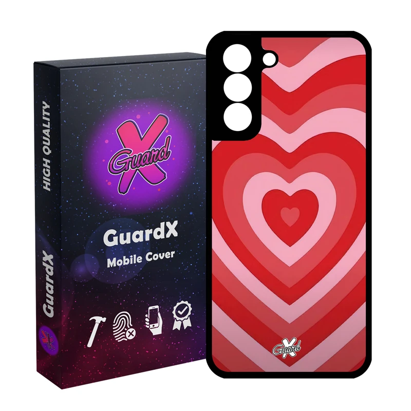 کاور گارد ایکس طرح قلب مدل Glass10511 مناسب برای گوشی موبایل سامسونگ Galaxy S21 FE