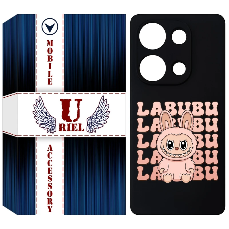 کاور یوریل قاب مدل KSH کد 133 طرح عروسک لبوبو مناسب برای گوشی موبایل شیائومی Redmi Note 14S / Note 13 Pro 4G / Poco M6 Pro 4G