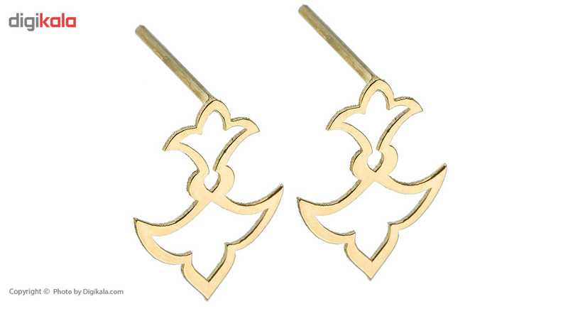 گوشواره طلا 18 عیار زنانه ماهک مدل ME0635 - 4