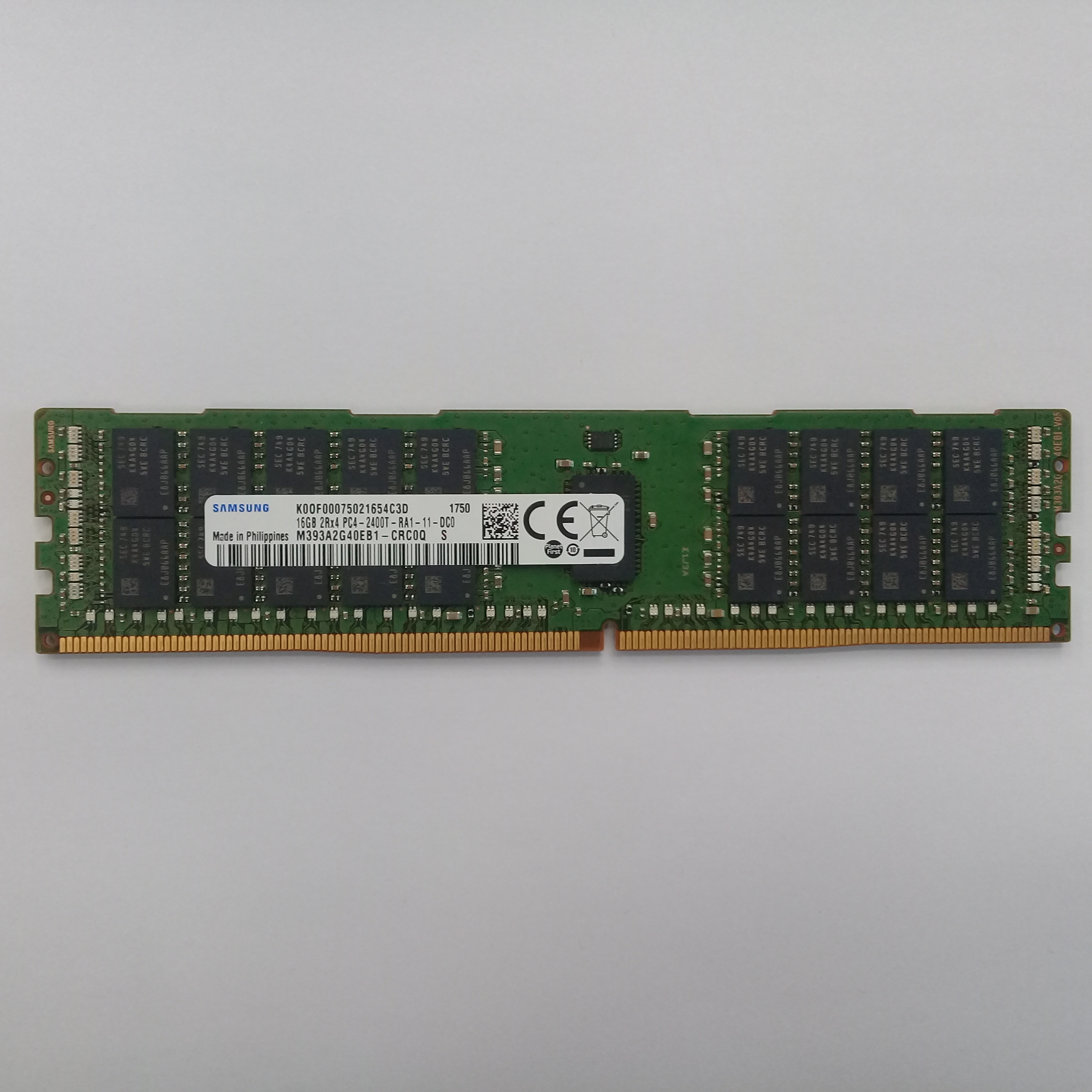 رم سرور   2400 مگاهرتز CL17 DDR4 سامسونگ  PC4 مدل M393A2G40EB1-CRC ظرفیت 16 گیگابایت