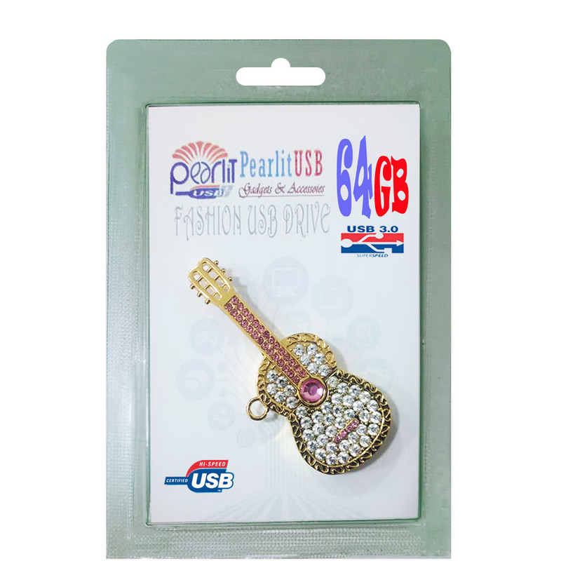 فلش مموری پرلیت یو اس بی مدل گیتار کد W-71-U3 ظرفیت 64 گیگابایت