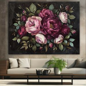 پوستر پارچه ای طرح مخمل دسته گل مدل طراوت کد FP105785
