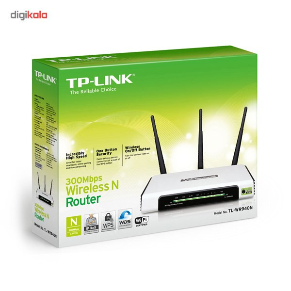 روتر بی‌سیم 300Mbps تی پی-لینک مدل TL-WR940N V1 1