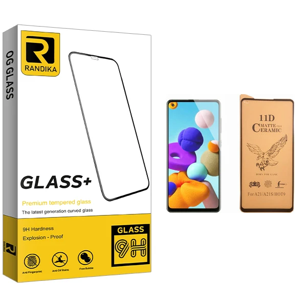 محافظ صفحه نمایش سرامیکی راندیکا مدل GLD مناسب برای گوشی موبایل سامسونگ Galaxy A21s