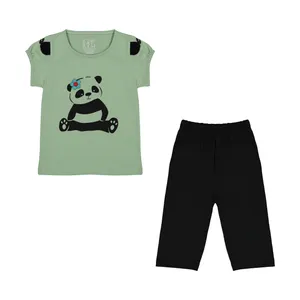 ست تی شرت و شلوارک دخترانه سون پون مدل 1391732-41