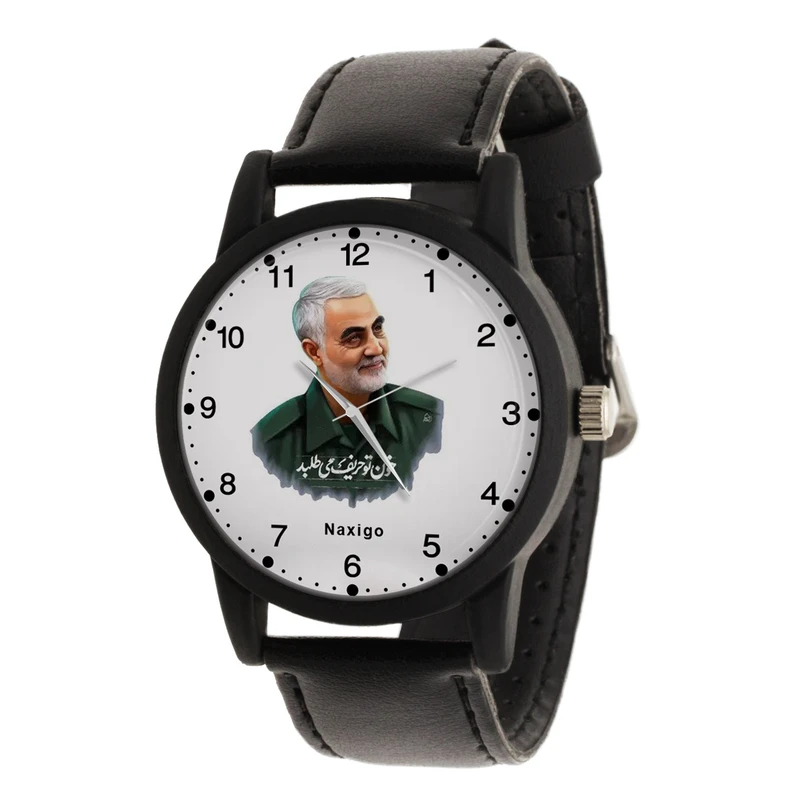 ساعت مچی عقربه ای ناکسیگو مدل سردار سلیمانی کد LF12613