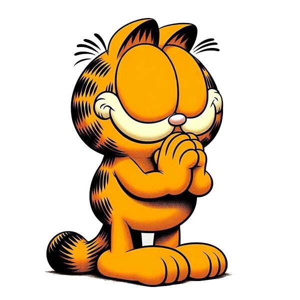 استیکر پارچه و لباس پاد آفرین طرح گارفیلد کد 2868