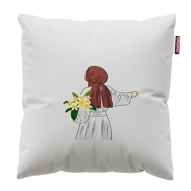 کوسن پاد آفرین مدل دختر کد 1544سایز 30*30 سانتی متر