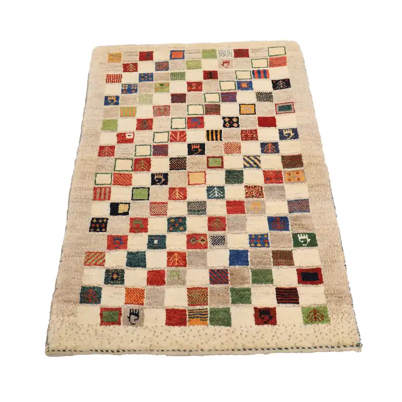 گبه دستباف یک متری طرح درخشان کد 4020105